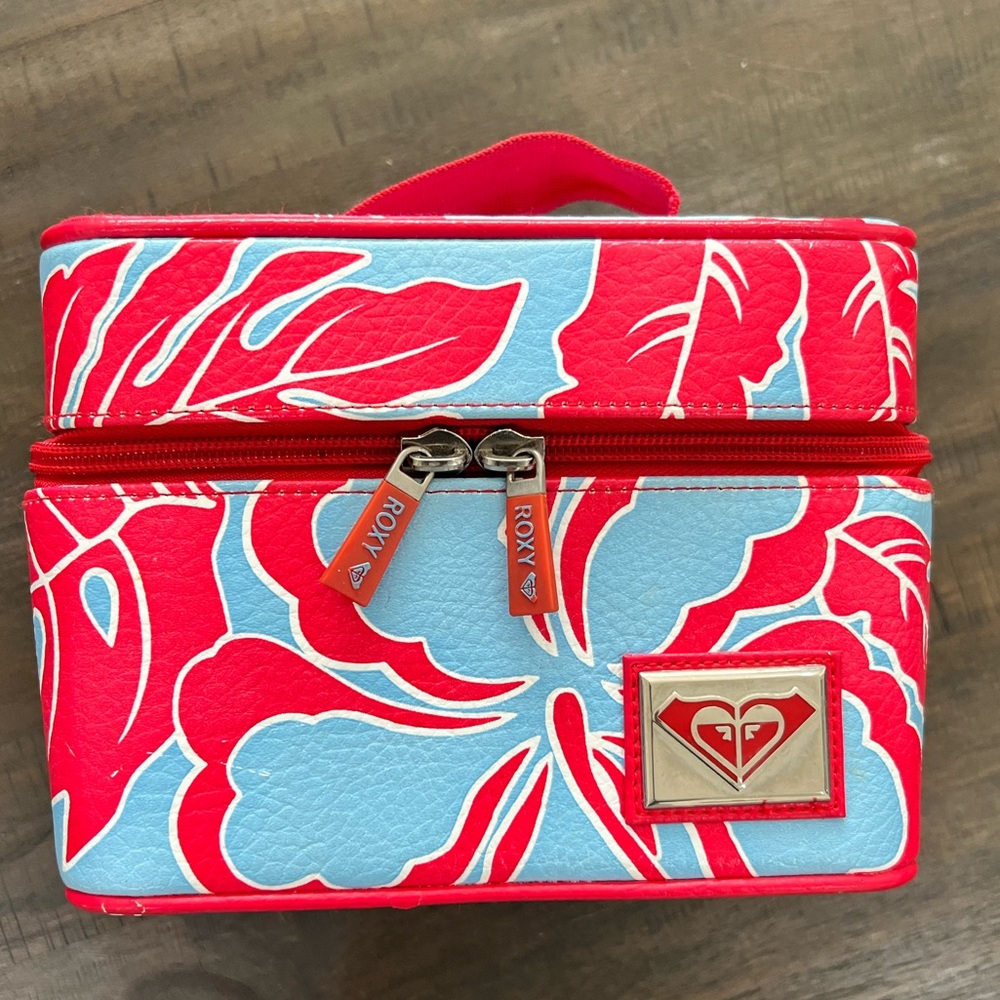 Vintage Roxy Travel Cosmetic Hard Case